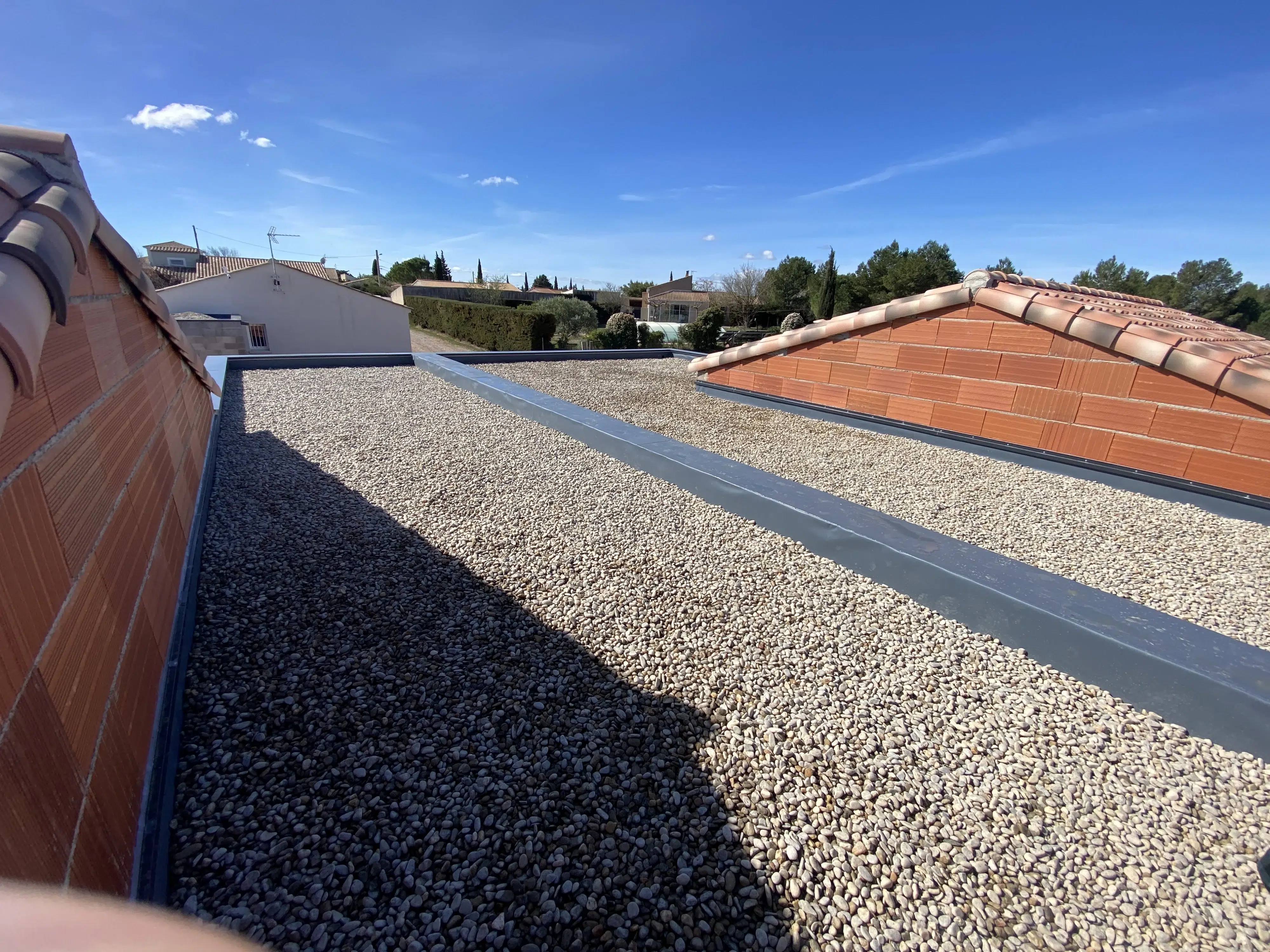 Nos protections d'étanchéité : Gravillons roulés 3 Gravillons roulés