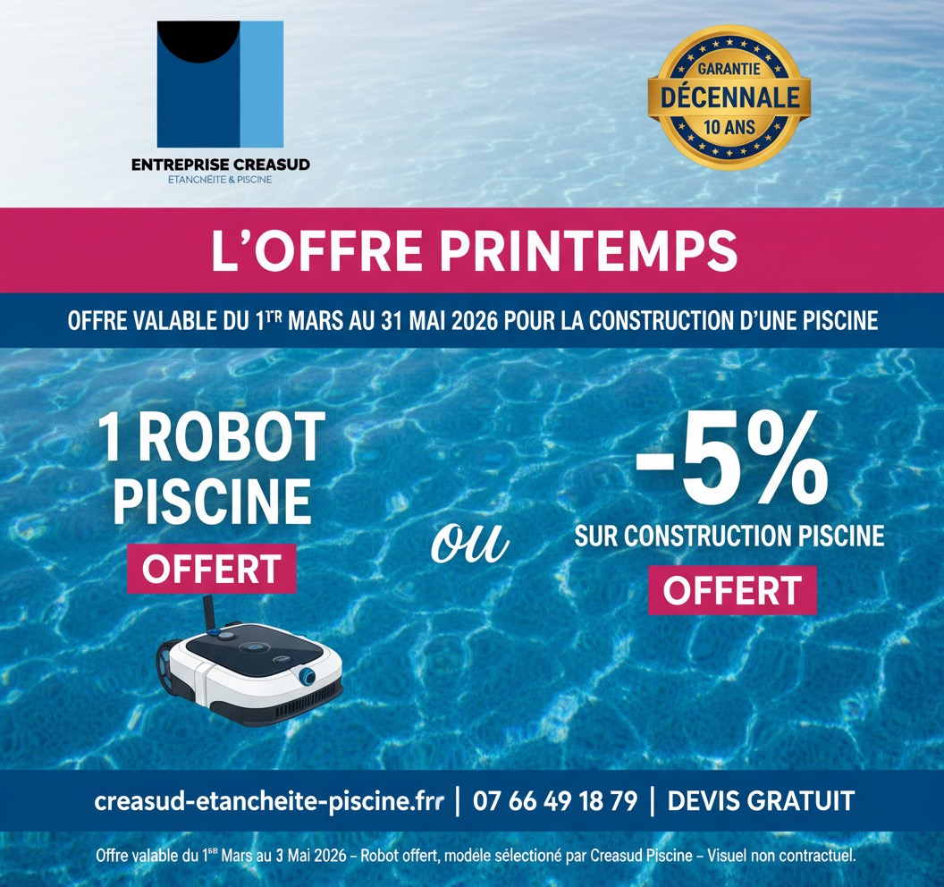 Construction piscine à Bize-Minervois 40 Promos piscine